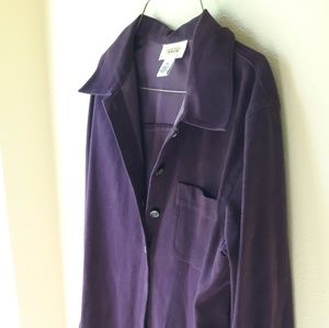 Eggplant purple trench coat